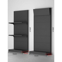 타공판 철판 정리대 스탠딩 걸이 선반 수납 거치대, 상세 페이지 참고, 광고판 포함 (일반 두께 93x47x200) 메인 프레