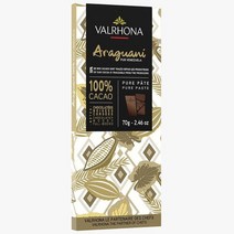 Valrhona Araguani Chocolate 발로나 프랑스 아라과니 카카오 100% 다크 초콜릿 70g 6팩