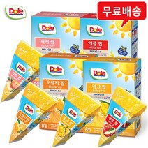 Dole 돌 후룻팝 4팩(피치1+애플1+오렌지1+망고1)/무배