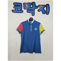 여02947 루이까스텔정품 여름반팔 반집업티 골프웨어 중고구제 코딱지구제