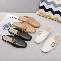 여성 버클블로퍼 캐주얼신발 여름 플랫신발 슬리퍼구두 블러퍼 뮬슬리퍼