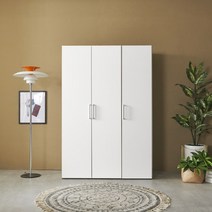 칸트 1200 틈새 낮은 미니 원룸 옷장 장농 장롱 드레스룸 세트 (반장+긴문장), 화이트