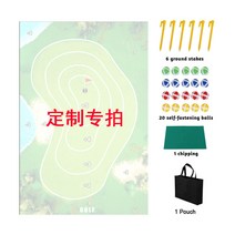 국경 캐주얼 골프 게임 세트 골프 연습 매트 실내 및 실외 게임 매트 캐주얼 세트, 공장 버전 맞춤형 스펀지 슈퍼 스티커 슈트, 31.5inX5 9in/80cmX150cm