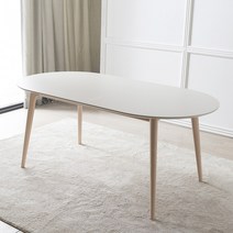 리바트 레도바 6인 원형 세라믹식탁, 마블상판 + 블랙다릿발