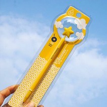 별모양 실리콘 소재 야광 볼펜 메시지 카드 선물, 단품