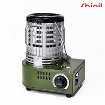 신일전자 SCG-1400W 가스난로 낚시 캠핑히터, 카키