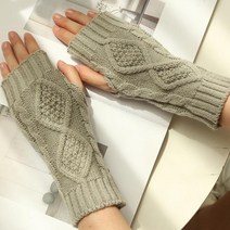 홀리지 모니크 여성 겨울 니트 장갑 워머