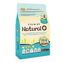 네츄럴오 유기농쌀과 연어 애견사료, 2kg, 1개