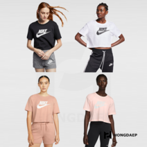나이키 여성 스포츠 여름 크롭티 루즈핏 숏티셔츠
