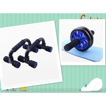 ab슬라이드 4륜 ab롤아웃 뱃살빼는운동기구 복부 휠 키트 저항 밴드 푸시 업 스탠드 ab 롤러 세트 점프 로프 그립 운동 홈 체육관 피트니스 근육 트레이너 슈트 복부다이어트, 회색, GRAY