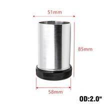 자동차 내경 2.0 인치 수정 부품 알루미늄 합금 용접 필러 넥 캡 연료 물 탱크 커버, 01 Black