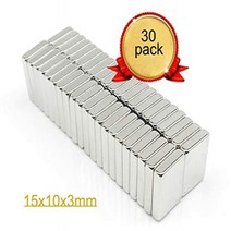 30 pcs 15x10x3mm Rectangle Refrigerator Magnets Fridge Magnet Office Magnets Whiteboard Magnets, 1