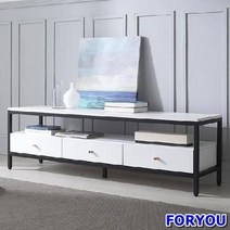 ForU71 모델하우스 같은 모모 거실장 2단 높은거실장 거실수납장 TV거실장 거실장식장, 화이트