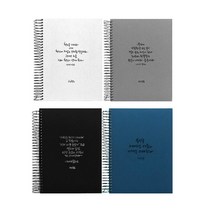 캘리그라피 하드커버 스프링 노트 8000, 그레이