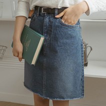 [마이더스비] 멜린 A라인 데님 스커트