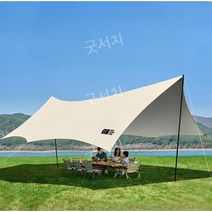 캠핑용 대형 코팅 타프, 15 (16 ) 캐노피 + 대형 텐트