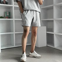 [피팅남] [28~36]남자 엘리스 여름 스트릿 페인팅 트레이닝 반바지 블랙 그레이