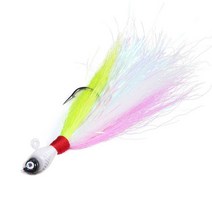 닭털 찌 미끼 Inchiku 지그 헤드 Bucktail 낚시 루어 사슴 드라이 미끼베이스 소프트 바다 용품, Pink, 56g