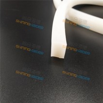 실내방음벽 가정용 아파트 방음벽 차음재 차음판 길이 6m60m 2mm 3mm 4mm 5mm 흰색 사각형 솔리드 실리콘 스트립 씰링 스트립, 10m 5X5mm