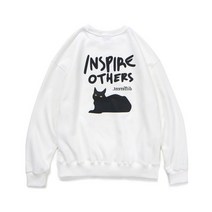 남자 여자 맨투맨 스웨트 셔츠 앱놀머씽 INSPIRE23 CREWNECK (WHITE)