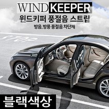 TVP풍절음스트립 자동차 소음방지차단 윈드키퍼 고무몰딩 차량용품 조용한주행 시끄러운 외부소음 바람소리차단제, 블랙18m