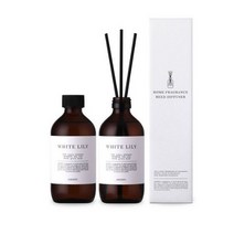 깨끗한 꽃향 디퓨저 화이트릴리향 천연 실내방향제 200ml x2 총400ml, 화이트릴리x2, 2개