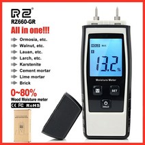 RZ 목재 수분 측정기 습도계 습기 감지기 나무 밀도 디지털 습도 시험기, China, RZ660-GR