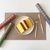 비이마켓 모던 테이블 식탁 매트 2P 세트, 브라운 2P, 2개