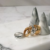 [락캔47] Ch 럭셔리 퀄팅 은반지