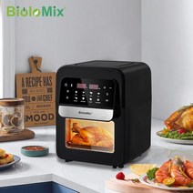 오븐형에어프라이어 대용량 대형 영업용 BioloMix-7L 에어 프라이어 오븐 쿠커 디지털 터치 스크린 컨트롤1286959 L3, 02 UK1286959 L3
