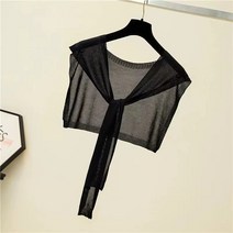 Carrollby 데일리 니트 숄 케이프 레이어드 가디건 머플러