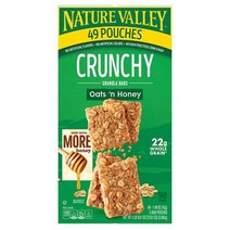 Nature Valley 네이쳐밸리 크런치 그래놀라 바 오트 앤 허니 42g x 49바 Granola Bar, 49팩