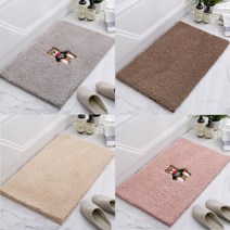 철스몰 부드러운 극세사 욕실 발매트 주방매트 현관러그, 그레이