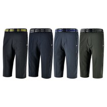 남성 여름 아이스 냉감 7부 벨트 반바지 등산 작업복 쿨 기능성 바지