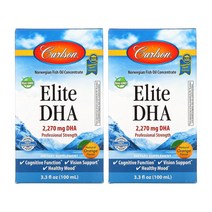 1+1 칼슨랩스 엘리트 오메가3 DHA 2270mg 내츄럴 오렌지 100ml 토코페롤, 2개