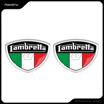Lambretta Shield 로고 데칼 Vespa MOD Rocker 용 3D 오토바이 스쿠터 스티커 케이스, 한개옵션0