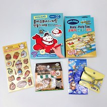 몰랑이 패키지 (스티커 키링 팔찌 스퀴시만들기 오뚝이만들기), 1세트, 혼합색상