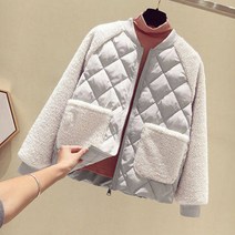 여성 노카라 퀄팅 패딩 점퍼 누빔 깔깔이 하늘비즈 A25 T735X988
