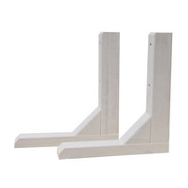 아이베란다 격자파티션 화이트 내외부용 울타리 래티스 원목 격자창 파티션, 내외부용 니은 모양(2개-1SET) 화이트