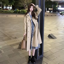 봄 스타일 프렌치 트렌치코트 이너 세트 맥시드레스 가을휴가원피스 가을바캉스룩 가을롱스커트 스포츠원피스