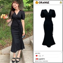 세루티 원피스 프랑스 스타일 피시테일 드레스 여름 롱 여성용 퍼프 슬리브 허리 포옹 일본 Platycodon grandiflorus First Love Skirt Mori Swee