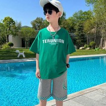 재한 어린이 캐주얼 반팔 상하복세트 [2402]