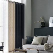 [한스데코] 프라이빗 도비 암막커튼 중형