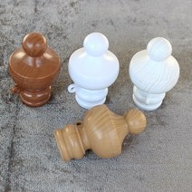 레일앤폴 25mm 커튼 일반봉마개, 1조, 1조 화이트