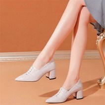 스네이크 스킨 펌프스 스퀘어 힐 슈즈 여성용 뾰족한 토 슬립온 숙녀화 청키 힐 드레스 슈즈 파티 작업 옥스포드 스타일 여성 신발