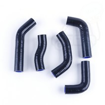 혼다 부품 2000-2010 혼다 XR650R 용 냉각수 실리콘 라디에이터 호스 교체 부품 5 개, 04 주황색