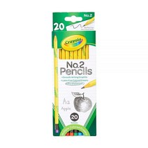 Crayola 넘버 2 연필 개학 용품 12개입 나무, 20 Count (Pack of 1)