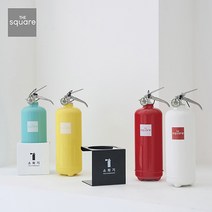 대동소방 디자인 간편한 소화기 1kg / 2kg 받침대 스텐거치대 - 차량용 자동차 가정용 캠핑용 사무실용 업소용 휴대용 ABC 분말 미니 소화기, 화이트받침대 2kg