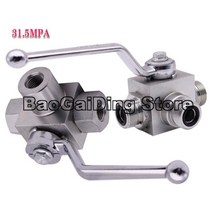 볼밸브 유압밸브 배관자재 고압볼밸브 복동 L자 고압, KHB3K-M22x1.5, Male