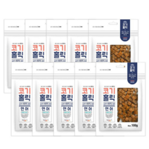 코기홀릭 연어 100g 10개묶음 강아지 애견 큐브간식, 솜솜마켓 1, 솜솜마켓 본상품선택